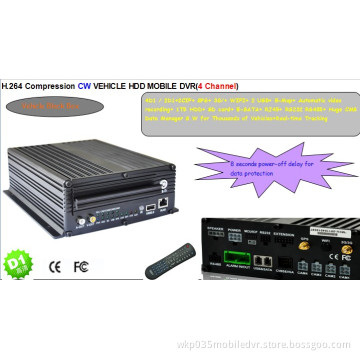 WKP 4CH HDD Vehicle Mobile DVR CW Series Video Surveillance Car Security Products 4CH full D1 3G WIFI